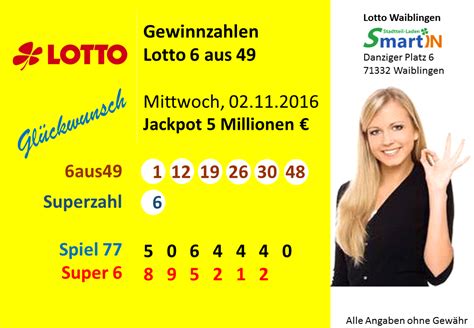 lotto 6 aus 49 gewinnzahlen.